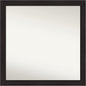 Amanti Art Brown Bathroom Mirror for Over Sink, 32x32 Furniture Espresso Square Vanity Mirror, Large Casual Frame, Hangs Horizonally and Vertically, Bathroom Wall Decor, Non-Beveled Edge from WI, USA