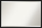 Amanti Art Black Bathroom Mirror for Over Sink, 26x38 Jet Black Rectangle Vanity Mirror, Large Modern Contemporary Frame, Hangs Horizonally and Vertically, Bathroom Wall Decor, Beveled Edge