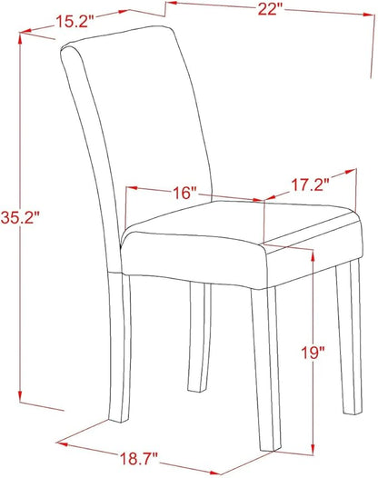 East West Furniture VAAB7-OAK-04 7 Piece Dinette Set Consist of an Oval Dining Room Table with Butterfly Leaf and 6 Light Tan Linen Fabric Upholstered Chairs, 40x76 Inch, Oak