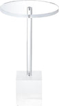 Clear Acrylic End Table,Side Table,Clear,for Livingroom,13.5 x 13.5 inch, 23 inch High