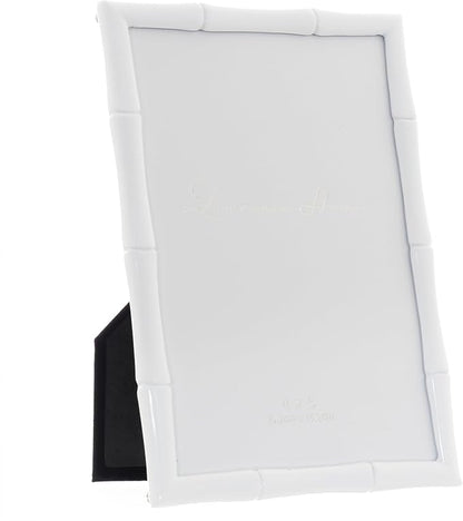 Lawrence Frames Cast Metal Frame - Bamboo Design, White, 4x6