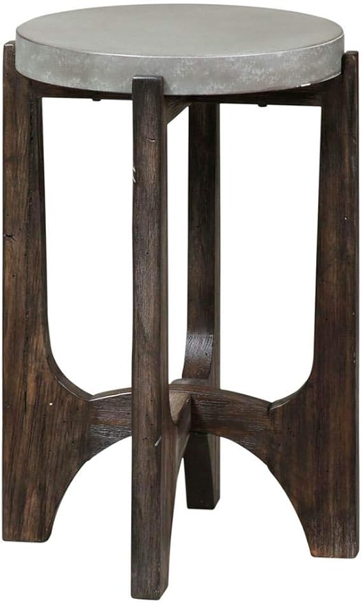 Liberty Furniture INDUSTRIES Cascade Chair Side Table, W16 x D16 x H24, Dark Brown