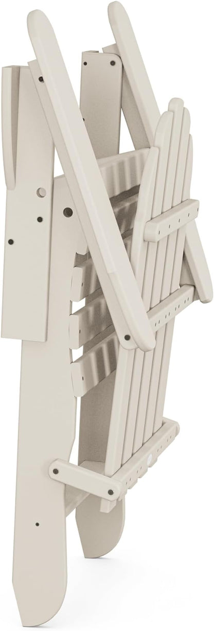 POLYWOOD AD5030SA Classic Folding Adirondack, Sand, 35.00" x 29" x 35.00"