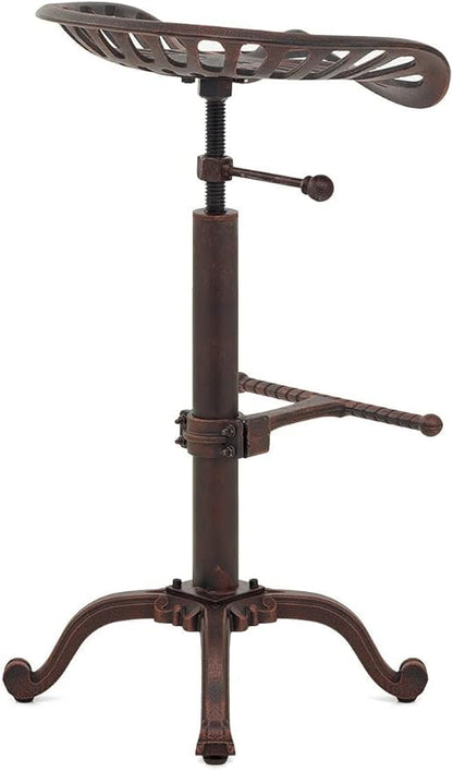 Vintage Tractor Seat Bar Stools Industrial Style Swivel Kitchen Dining Chair Height Adjustable 20-27inch