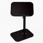 Foldable End Table,17"-31" Adjustable Height,Swivel and Turnable Desktop,TV Tray,Side Table for Small Spaces (Black, 15.7" x 11.8")