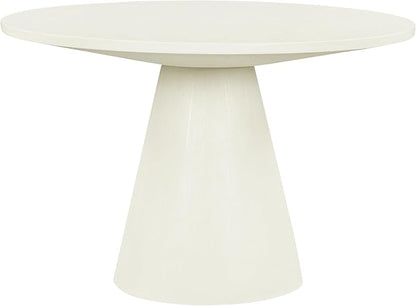 ERYE Contemporary Wooden Round Dining Table, More Decorative Rubber Wood Diningtable for Living Space