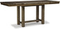 Signature Design by Ashley Moriville Rustic Farmhouse 36" Counter Height Dining Extension Table, Brown