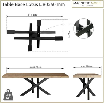30 Inch Metal Table Legs, Heavy Duty Desk Legs Combinatorial Dining Table Legs for Wood, Glass, Marble Tabletop, Table Base Only These Table Leg Come in a Golden Ratio Design