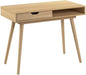 Bush Furniture Nora 40W Writing Desk in Natural Oak | Computer Table for Home Office Workspace or Entryway