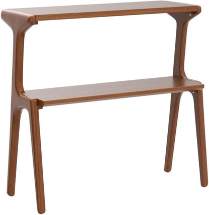 COZYMATIC Fadzai Solid Wood Console Table, Couch Table, Accent Sofa Table with Storage Shelf for Entryway, Hallway, Living Room, Bedroom, Office (Cherry)