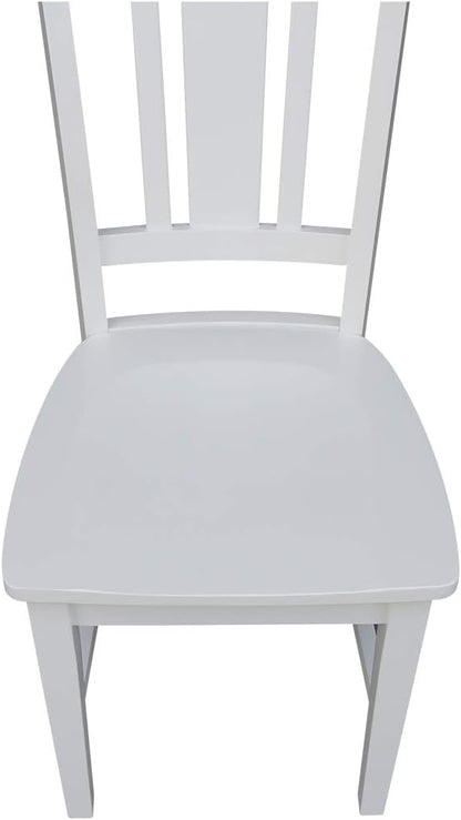 International Concepts Set of Two San Remo Splatback Dining Chairs, White