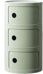 Round Nightstand with 3 Drawers, Modern Style Side Table, Multifunctional End Table Storage Cabinet for Living Room, Bedroom, Bathroom (Green)