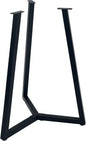Round Metal Coffee Table Legs,16 Inch Black Iron Dining Table Base Only,Circle End Table Legs