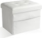 Ottoman Storage Ottoman Foot Rest Stool Foldable Bench with Storage Student Dormitory Bedroom and Entryway 17 X 13 X 13
