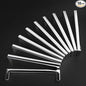 KOOFIZO Solid Square Bar Cabinet Handle - Chrome Furniture Pull, 5 Inch/128mm Screwhole Distance, 10-Pack for Kitchen Cupboard Door, Bedroom Dresser Drawer, Bathroom Wardrobe Hardware
