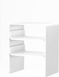 Clear Acrylic 3-Tier End Table/Nightstand – Sleek Bedside Storage with Durable Design, Perfect for Bedrooms, Living Rooms, or Modern Interiors – Ideal as a Bedside Table or Sofa Side Piece