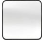 Wall Mount Mirror for Bathroom, Brushed Black Metal Framed Rounded Corner Square Rectangular Vanity Mirror (30" x 30", Black)