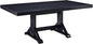 Walker Edison 6 to 8 Person Wood Modern Farmhouse Expandable Dining Room Table with Leaf Kitchen Dining Chairs, 60 Inch, Antique Black