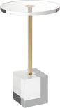 Clear Acrylic End Table,Side Table,for Livingroom,13.5 x 13.5 inch, 23 inch High