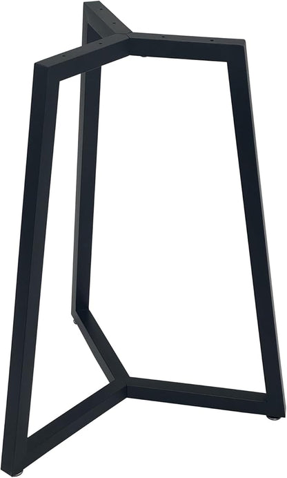 Round Metal Coffee Table Legs,28 Inch Black Iron Dining Table Base Only,Large Circle End Table Legs