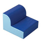 Children's Factory Library Chair, Blue, CF322-386, Flexible Seating Classroom Furniture, Kids Reading Nook & Playroom Chairs for Toddler Girls & Boys