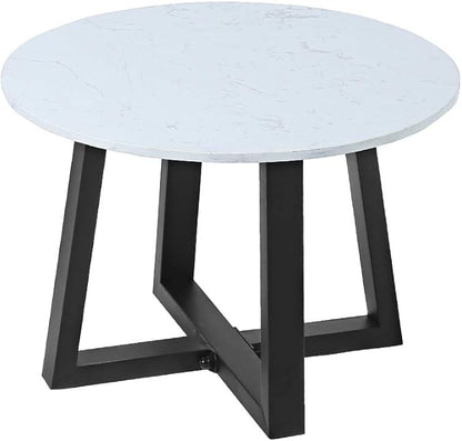 Metal Round End Table Legs,16 x 18 Inch Black Coffee Table Base Only,Iron Dining Table Base Furniture Legs