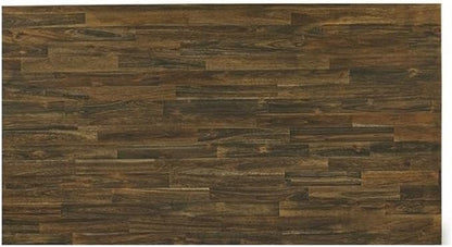 East West Furniture X777MZ748-9 9 Piece Dining Room Furniture Set Includes a Rectangle Dining Table with X-Legs and 8 Coffee Linen Fabric Upholstered Chairs, 40x72 Inch, Multi-Color
