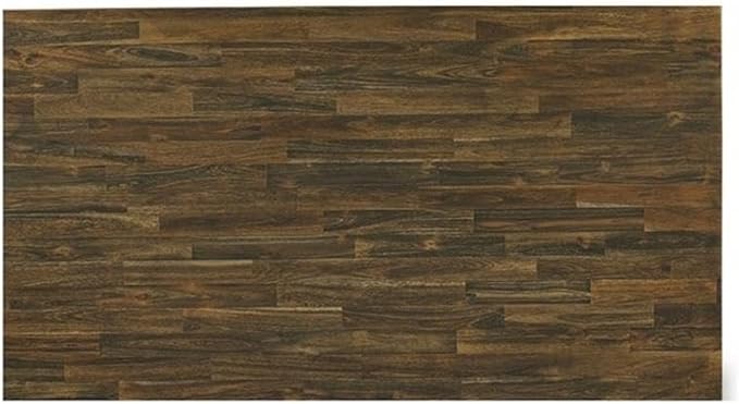 East West Furniture X777MZ748-7 7 Piece Dinette Set Consist of a Rectangle Dining Room Table with X-Legs and 6 Coffee Linen Fabric Parsons Dining Chairs, 40x72 Inch, Multi-Color