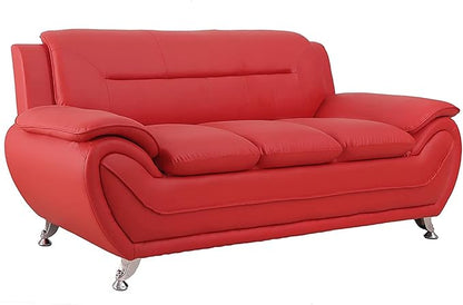 Container Furniture Direct Michael Sofa and Chair Set, Red