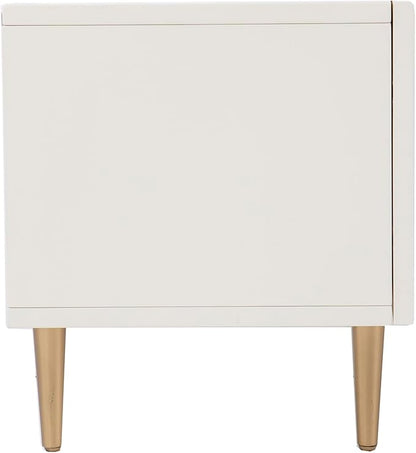 SEI Furniture Pilston Media Console, White