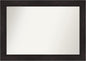 Amanti Art Silver Bathroom Mirror for Over Sink, 26x38 Florence Silver Rectangle Vanity Mirror, Large Casual Frame, Hangs Horizonally and Vertically, Bathroom Wall Decor, Non-Beveled Edge from WI, USA