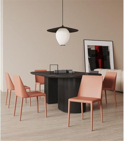 Manhattan Comfort Paris Clay Saddle Leather Dining Chair (Set of 4), Clay