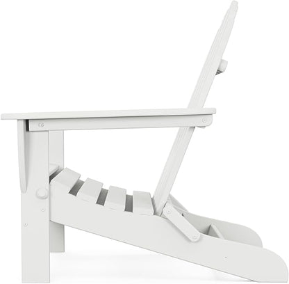POLYWOOD AD5030WH Classic Folding Adirondack Chair, White 35.7 x 29 x 35.7 inches