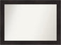 Amanti Art Silver Bathroom Mirror for Over Sink, 29x40 Florence Silver Rectangle Vanity Mirror, X-Large Casual Frame, Hangs Horizonally and Vertically, Bathroom Wall Decor, Non-Beveled Edge