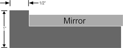 OVALCREST - Oval Wooden Beveled Wall Mirror for Home Decor, Bathroom, Vanity, Bedroom, Living Room, Hallway - London Style (Matte Black) 19.1 x 25.1