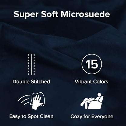 Sofa Sack Bean Bag Chair - Plush, Ultra Soft - Memory Foam Bean Bag Chair with Microsuede Cover - Stuffed Foam Filled Furniture and Accessories for Dorm Room 5 Feet - Navy