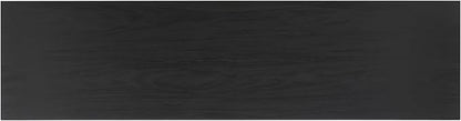 SAFAVIEH Aricia TV Stand for up to 65" Flatscreen – Black, 2 Sliding Doors with Interior Storage, 1 Open Shelf, Entertainment Media Console (MED9633B)