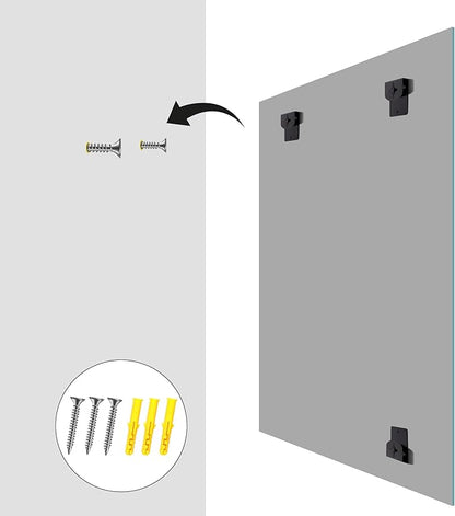 KOCUUY Large Frameless Mirror,36x40 Inch Rectangle Bathroom Vanity Mirror for Over Sink, Upgraded Shatterproof Unframed Design for Bedroom, Living Room, Entryway