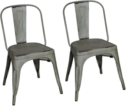 LIBERTY FURNITURE INDUSTRIES, INC. Bow Back Side Chair - Green-Set of 2