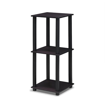 Furinno Simplistic Set of 2 End Table, Dark Walnut