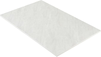 Kaboon Universal Tabletop 47.25"x30", Solid One-Piece Melamine Table Top, Double Desk L-Desk DIY, Home and Office,Sea Salt/White