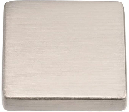 KOOFIZO 30-Pack Solid Square Bar Cabinet Handle - Brushed Nickel Furniture Pull, 6.3 Inch/160mm Screwhole Distance for Kitchen Cupboard Door, Bedroom Dresser Drawer, Bathroom Wardrobe Hardware