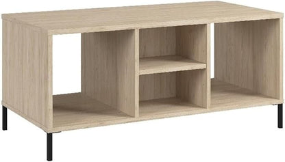 Bush Furniture Essence Coffee Table with Shelf | Shelves, Storage, Multifunctional Organization for Living Room, Bedroom, or Entryway