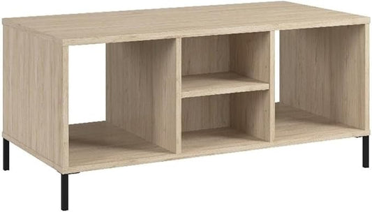Bush Furniture Essence Coffee Table with Shelf | Shelves, Storage, Multifunctional Organization for Living Room, Bedroom, or Entryway