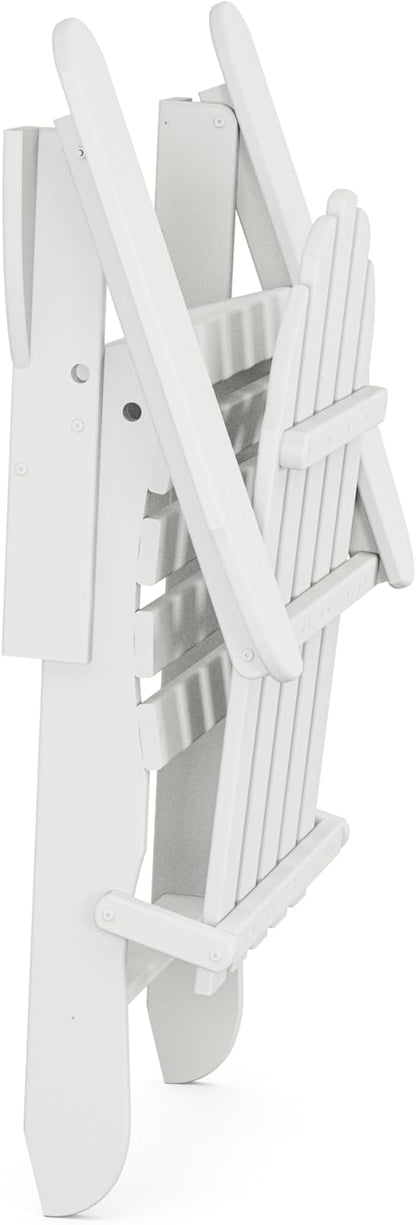 POLYWOOD AD5030WH Classic Folding Adirondack Chair, White 35.7 x 29 x 35.7 inches