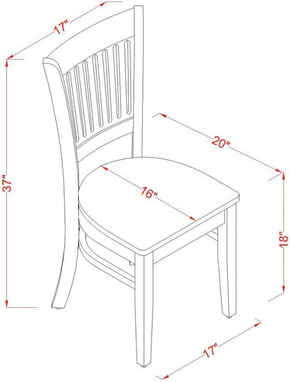 East West Furniture BOVA3-LWH-W 3 Piece Modern Dining Table Set Contains a Round Kitchen Table and 2 Kitchen Dining Chairs, 42x42 Inch, Linen White