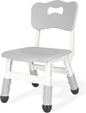 Kids Height Adjustable Toddler Chair Max Load 220LBS Plastic Indoor Outdoor for Children Age 1-6 School Home Daycare Use Grey