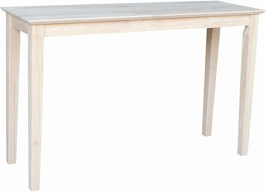 Solid Wood Extended Length Shaker Console Table - 48" Wide
