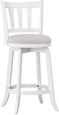 HILLSDALE Presque ISLE Wood Counter Height Swivel Stool White