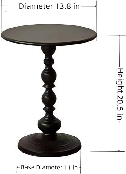 Round Side Table，Accent Table，Small end Table，Living Room Tables，Drink Table，Outdoor Side Table，Bistro Table，Metal Circle Antique Pedestal Round Table